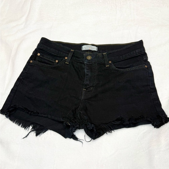 principle denim innovators Pants - Principle Denim American Made Black Denim Women's Shorts